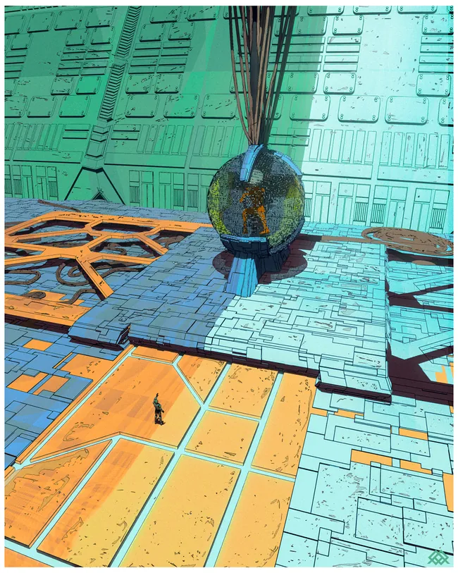 The architecture of thought, digital art